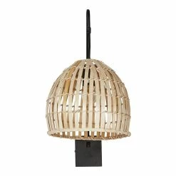 Meilleur prix ✔️ Vivabita Applique murale bambou naturel pour salon 54 cm Onyx 💯