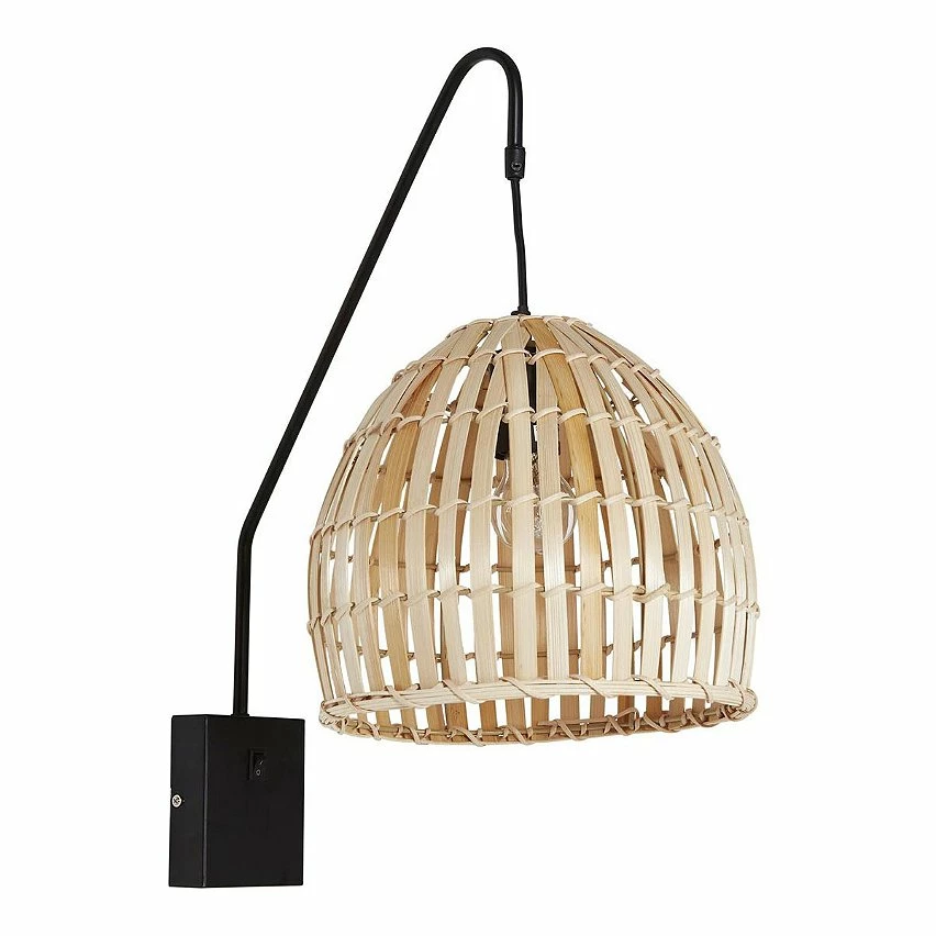 Meilleur prix ✔️ Vivabita Applique murale bambou naturel pour salon 54 cm Onyx 💯 – Image 4