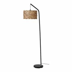 Sortie 🔔 Vivabita Lampadaire en rotin naturel pour salon 165 cm Citrine 😀