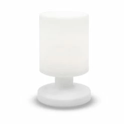 Vente flash 🎉 Lumisky Lampe de table sans fil LED LILY W26 Blanc Polyéthylène H26CM 😍