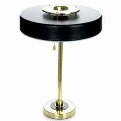 Acheter 😀 Paris prix Lampe à Poser Déco "Phobos" 50cm Or & Noir ⭐