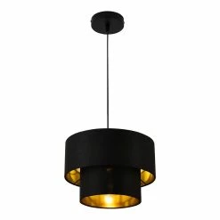 De gros ❤️ Lampe à Suspendre Moderne Suspension Design Douille E27 60W en Métal et Textile Diamètre 30 cm Blanc Argenté [lux.pro] 🧨