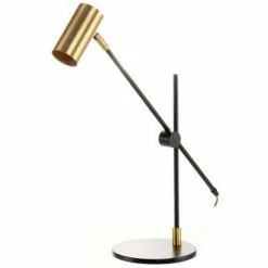 Sortie 😀 Paris prix Lampe à Poser Design "Target" 64cm Or ✔️