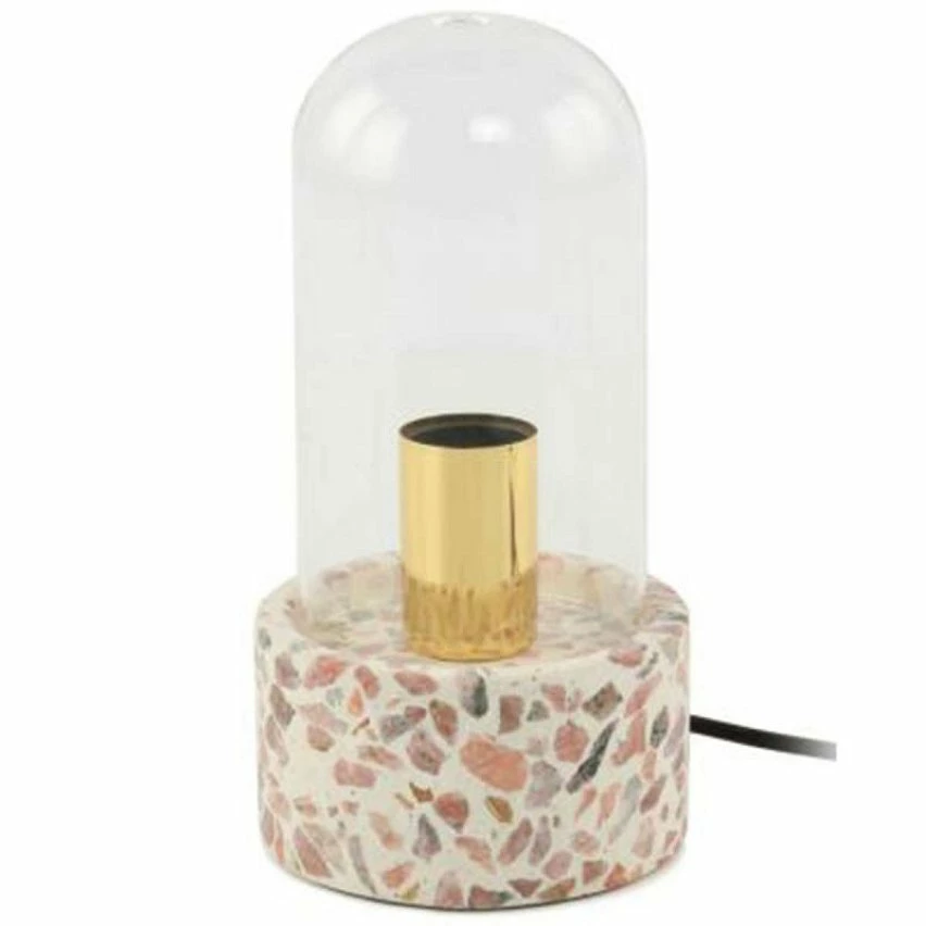 Meilleure affaire 😉 Paris prix Lampe à Poser avec Dôme "Curacao" 24cm Blanc & Rouge ⭐