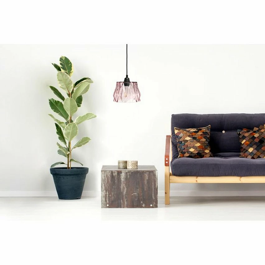 Remise đ Paris prix Lampe Suspension DĂ©co "Aurea" 19cm Rose đ â Image 2