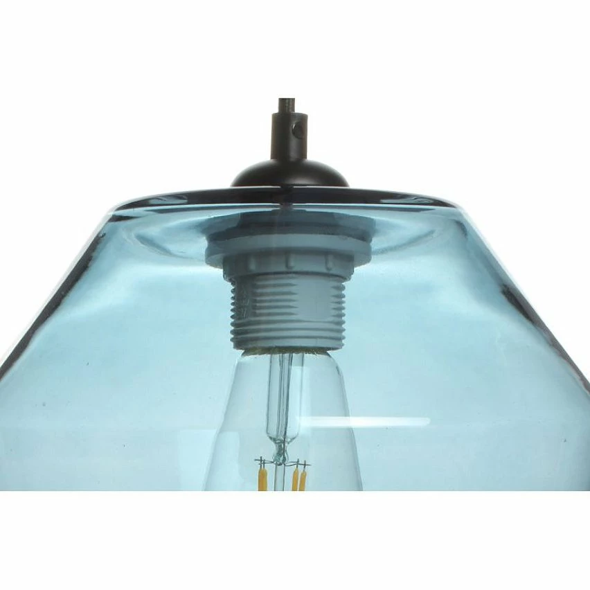 Offres đ Paris prix Lampe Suspension en Verre "Planta" 30cm Bleu đ â Image 3