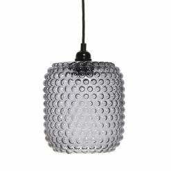 Acheter 🧨 Paris prix Lampe Suspension en Verre "Irène" 27cm Gris 💯