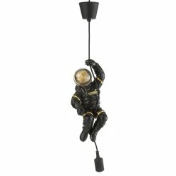 Bon marché 🔔 Jolipa Lustre singe astronaute en résine noire 37 cm 🛒
