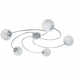 Offres 👏 Tosel ACTUELLE - Plafonnier multi bras métal aluminium 🎁