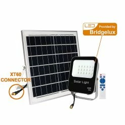 Nouveau 👍 Digitech Projecteurs solaires LED Noir 60W étanche IP65 Blanc froid 6000k 🌟