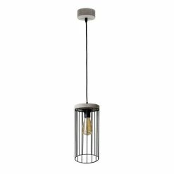 Meilleur prix 👏 Paris prix Lampe Suspension Design "Gunnar" 135cm Gris ⭐