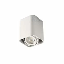 Budget 😀 Kanlux Plafonnier saillie carré pour 1 ampoule GU10 Blanc mat ⭐
