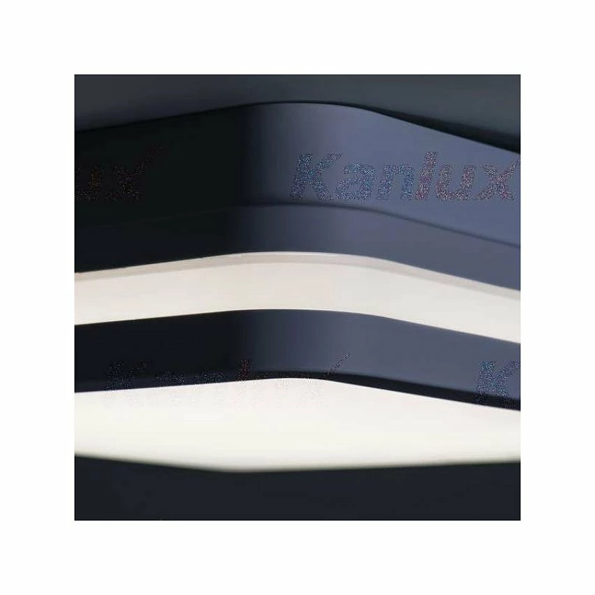 Sortie 🌟 Kanlux Plafonnier LED 18W étanche IP54 rond ∅220mm Graphite - Blanc Naturel 4000K 🧨 – Image 4