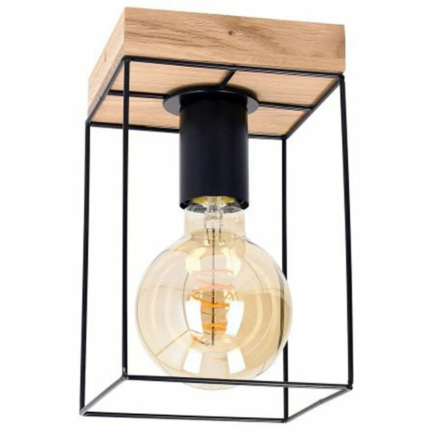 Coupon đ Paris prix Plafonnier Design "Gretter" 22cm ChĂȘne HuilĂ© đ