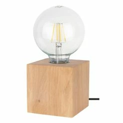 Vente flash 💯 Paris prix Lampe à Poser Design "Trongo" 10cm Chêne Huilé 👍