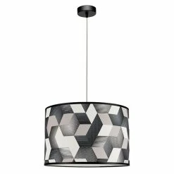 Budget 🧨 Paris prix Lampe Suspension Déco "Espacio" 125cm Chêne Huilé ✨