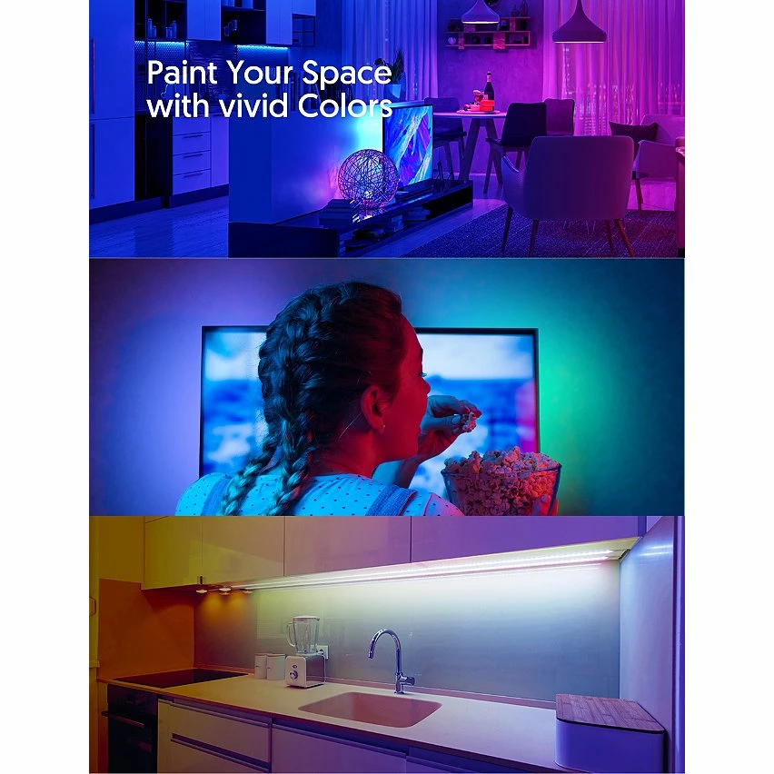 Meilleure vente đ Bande LED Teckin SL02B Lights Alexa RVB de 16,4 Pieds Synchronisation de Musique â â Image 4