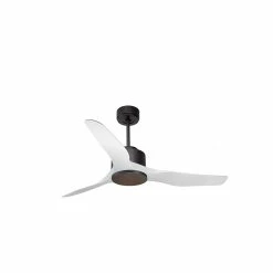 Offres 🎉 Klassfan Ventilateur de plafond Réversible Thermostat Wifi Moteur à courant continu Toits en pente Télécommande Scénarios Adaptateur 2/3 Lames ✔️