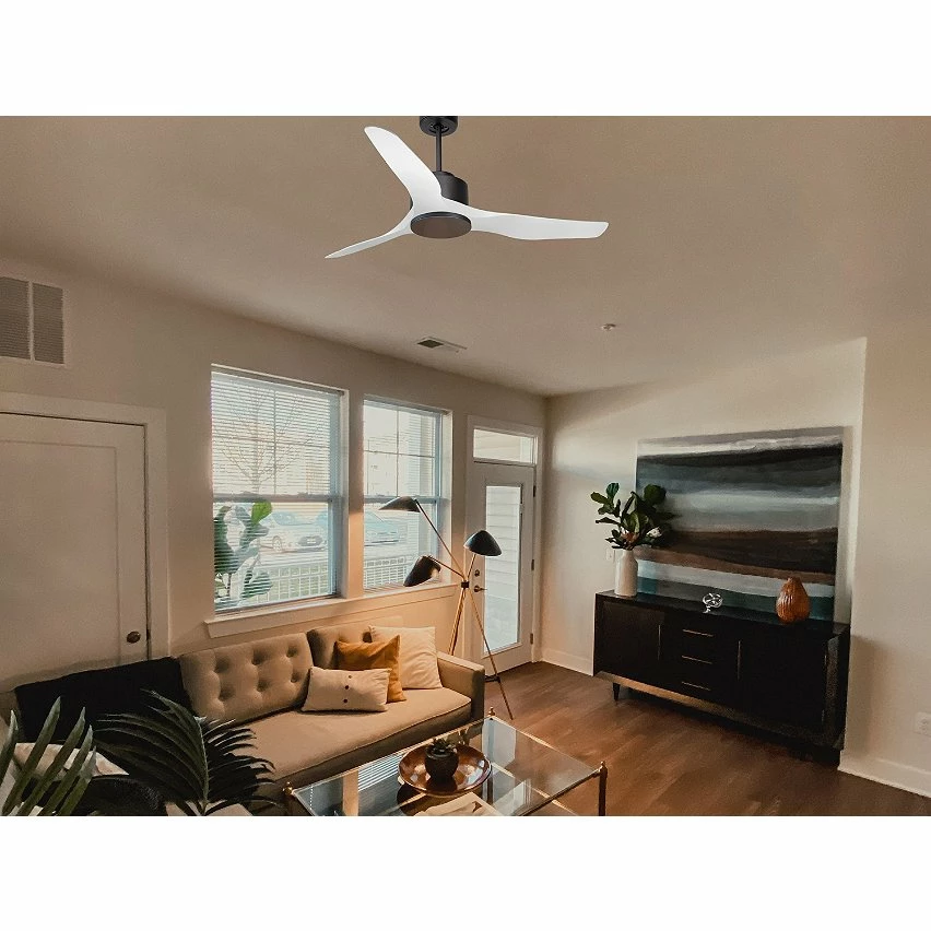 Offres đ Klassfan Ventilateur de plafond RĂ©versible Thermostat Wifi Moteur Ă courant continu Toits en pente TĂ©lĂ©commande ScĂ©narios Adaptateur 2/3 Lames âïž â Image 6