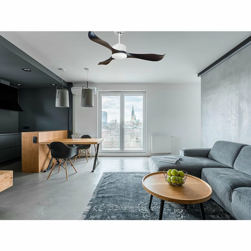 Le moins cher 🧨 Klassfan Ventilateur de plafond Réversible Thermostat Wifi Moteur à courant continu Toits en pente Télécommande Scénarios Adaptateur 2/3 Lames 👏 – Image 3