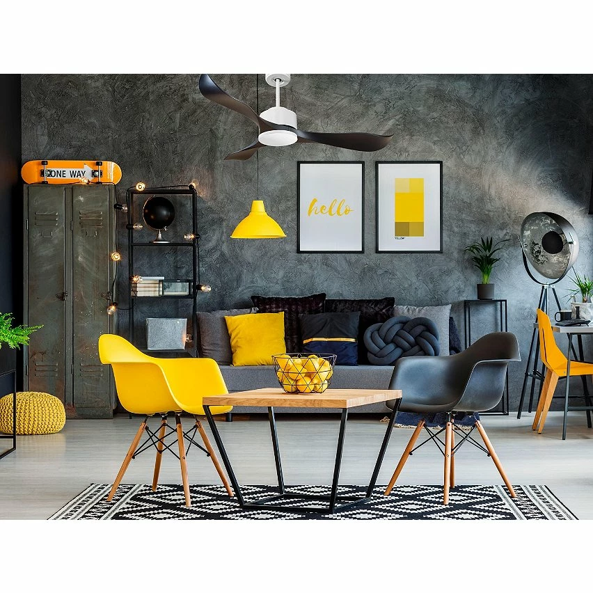 Le moins cher 🧨 Klassfan Ventilateur de plafond Réversible Thermostat Wifi Moteur à courant continu Toits en pente Télécommande Scénarios Adaptateur 2/3 Lames 👏 – Image 7