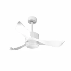 Promo 😀 Klassfan Ventilateur de plafond Contrôle Réversible Lumière Thermostat Dimmable Wifi Moteur à courant continu Toits en pente Télécommande Scéna 🛒