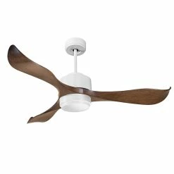 Acheter 🎁 Klassfan Ventilateur de plafond Contrôle Réversible Lumière Thermostat Dimmable Wifi Moteur à courant continu Toits en pente Télécommande Scéna 🌟