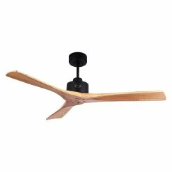 Remise 🎉 Klassfan Ventilateur de plafond DC pales en bois 132cm avec 6 vitesses et Wifi 💯