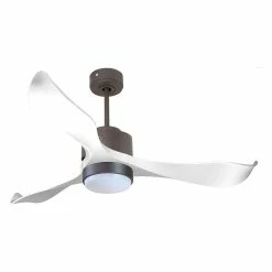Remise ✨ Klassfan Ventilateur de plafond Réversible Lumière Thermostat Dimmable Wifi Moteur à courant continu Toits en pente Télécommande Scénarios Lumi ⭐