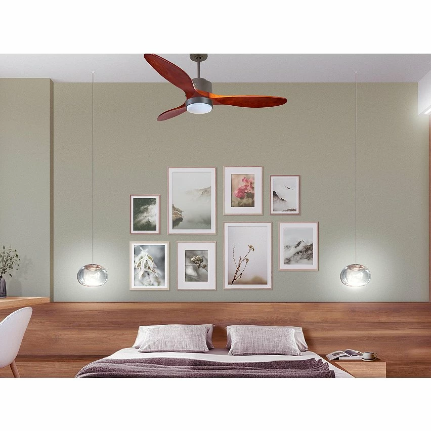 Coupon ✔️ Klassfan Ventilateur de plafond Réversible Lumière Thermostat Dimmable Wifi Moteur à courant continu Toits en pente Télécommande Scénarios Lumi 😍 – Image 3