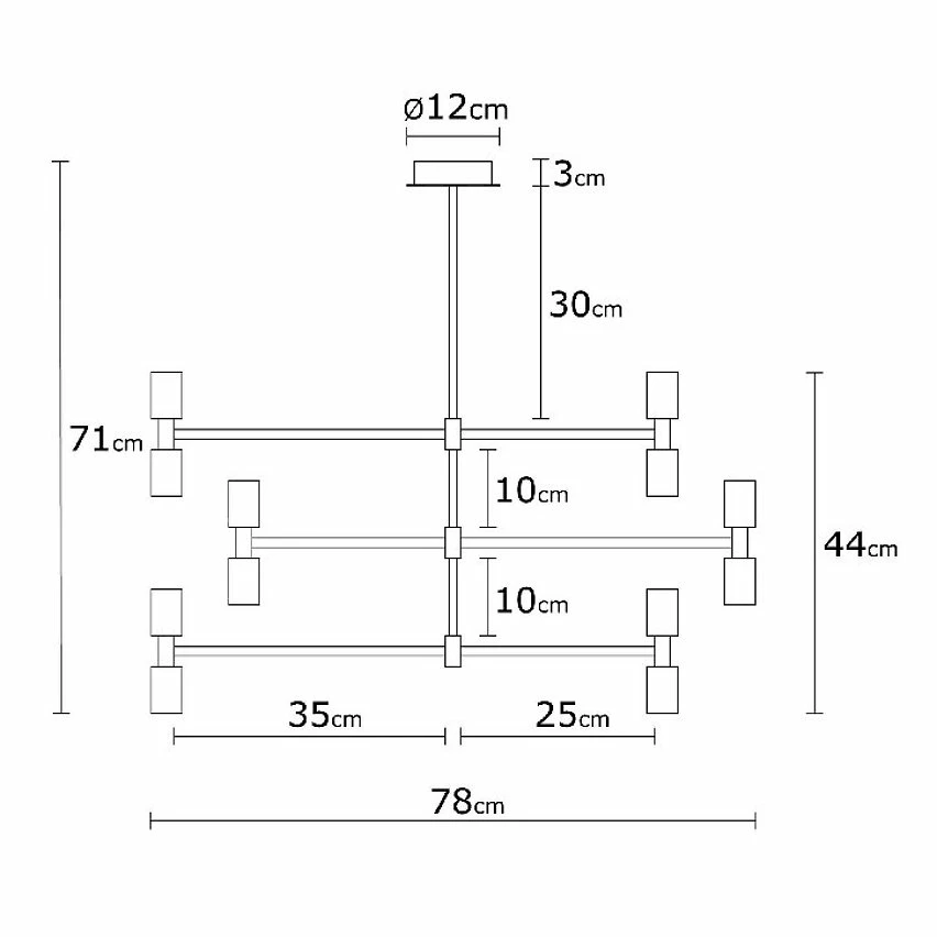 Vente flash đ„° Homemania Lampe de suspension zig-zag - Noir, or - 78 x 78 x 71 cm đ„ â Image 4