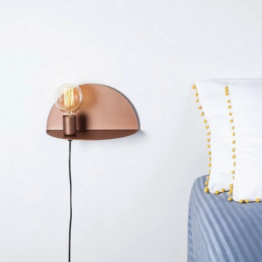 Tout neuf đ HOMEMANIA Lampe Murale Shelfie - Cuivre - 30 x 15 x 15 cm đ â Image 4