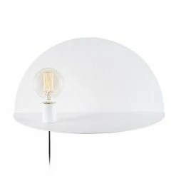 Le moins cher 🧨 HOMEMANIA Lampe Murale Shelfie - Blanc - 50 x 25 x 25 cm 🔔
