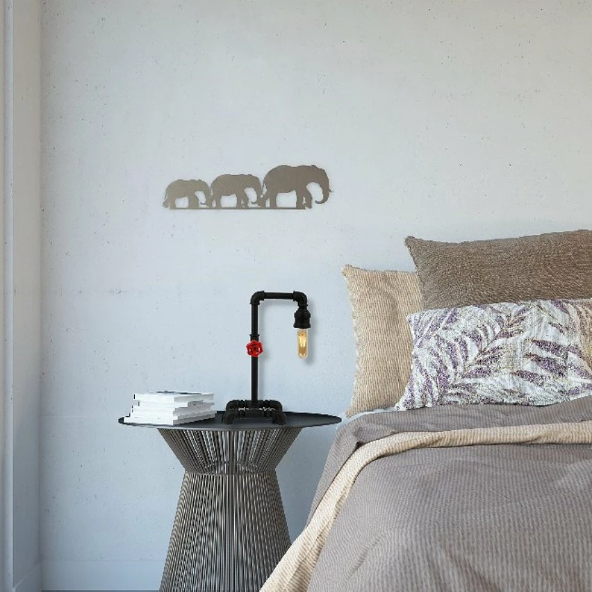 Top 10 💯 HOMEMANIA Lampe de Bureau Metal - Noir - 19 x 26 x 39 cm 🌟 – Image 3