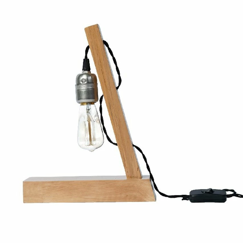Offres ⭐ HOMEMANIA Lampe de Bureau Idea - Chêne - 10 x 23 x 30 cm 😉