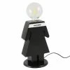 Sortie 💯 HOMEMANIA Lampe de table Eva - Noir, blanc - 15 x 16 x 26 cm 😉