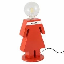 Budget 🎉 HOMEMANIA Lampe de table Eve - Rouge, blanc, noir - 15 x 15 x 26 cm 🎁