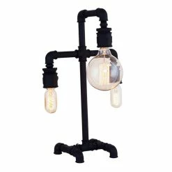 Meilleure vente 🤩 Homemania Lampe de Bureau Metal - Noir - 32X17 x 50 cm ❤️