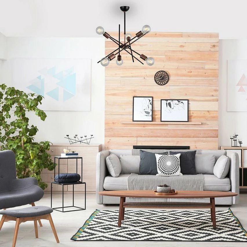 Bon marchĂ© đ HOMEMANIA Lampe Ă Suspension Gera - Cuivre, noir - 50 x 50 x 75 cm đ„ â Image 2