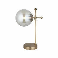 Bon marché 👏 HOMEMANIA Lampe de Bureau Polino - Or - 15 x 31 x 43 cm ❤️