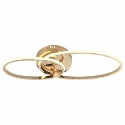 Offres ❤️ HOMEMANIA Lampe de Plafond Estea - Or - 60 x 21 x 9 cm 🔥