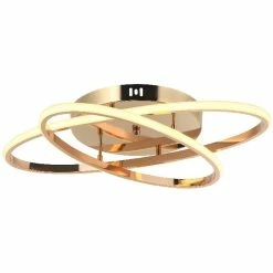 Offres 🥰 HOMEMANIA Lampe de Plafond Rovigo - Or - 50,5 x 41 x 11 cm 👍