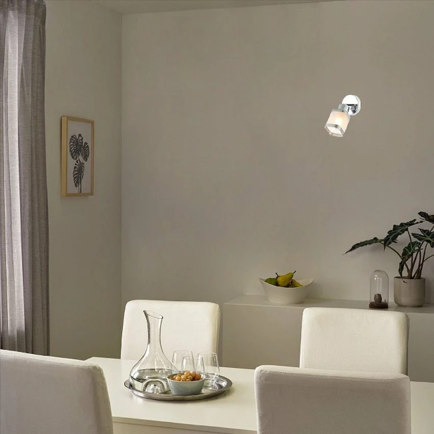 Vente flash đ HOMEMANIA Lampe murale Algo - Gris - 8 x 9,6 x 20 cm â â Image 2