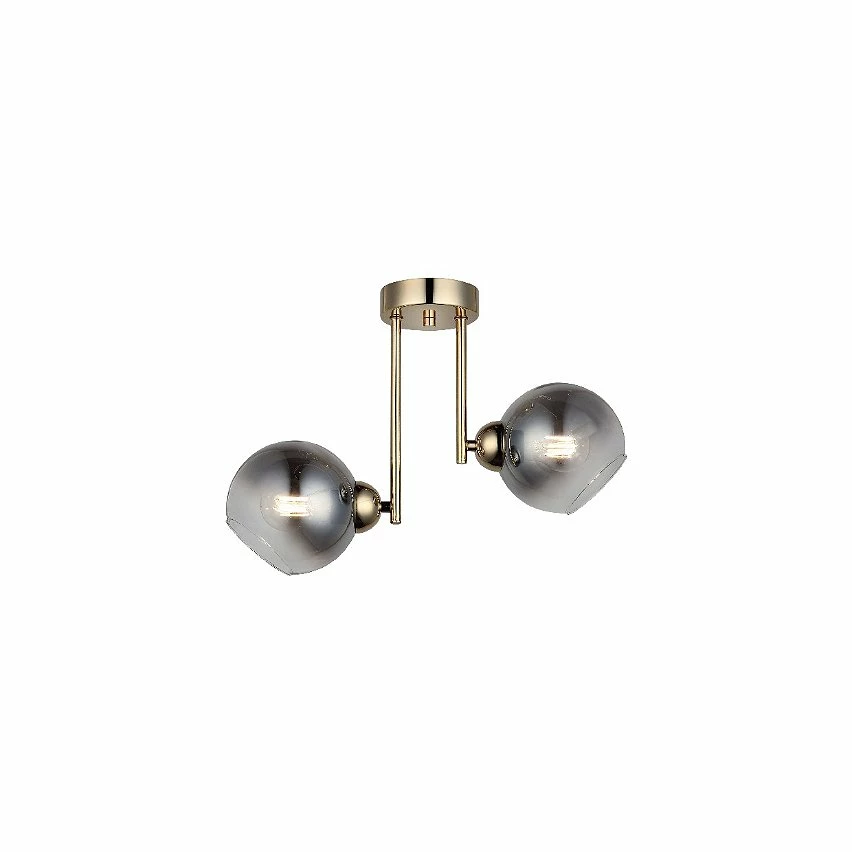 Budget đ§š HOMEMANIA Lampe de Plafond Bera - Or - 15 x 46 x 33 cm đ