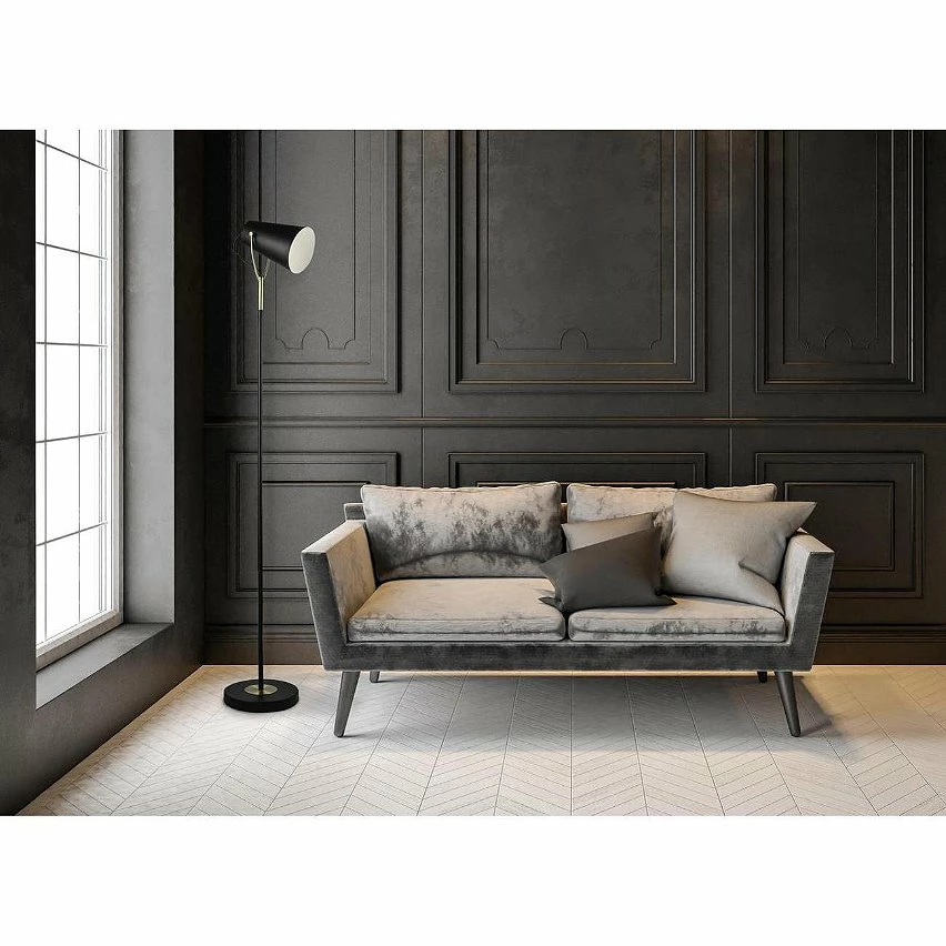 Top 10 ❤️ ATHM Design Lampadaire RISPA Noir - abat jour Metal pieds Metal 👏 – Image 3