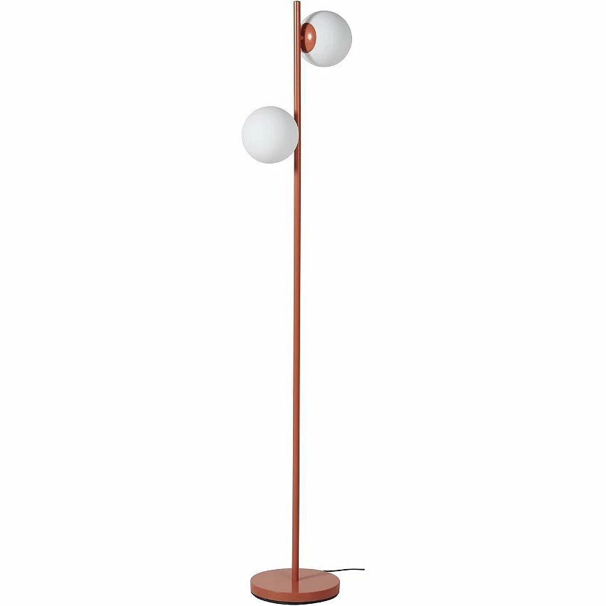Coupon đ ATHM Design Lampadaire RETRO Marron - abat jour verre pieds metal brossĂ© đ â Image 4