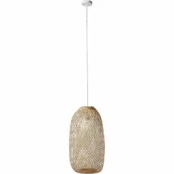 Remise 🔥 ATHM Design Suspension BAYRON Beige - abat jour bamboo ✔️