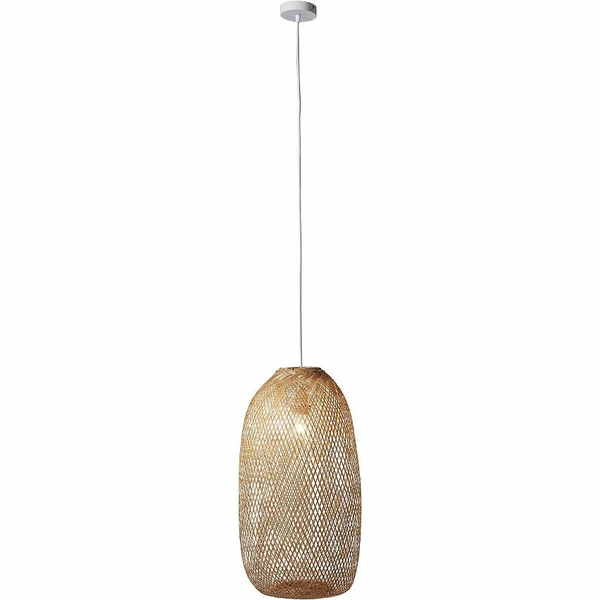 Remise 🔥 ATHM Design Suspension BAYRON Beige - abat jour bamboo ✔️ – Image 3